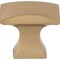 Jeffrey Alexander 1-1/4" Overall Length Satin Bronze Flared Philip Cabinet Knob 767SBZ - alternate 4